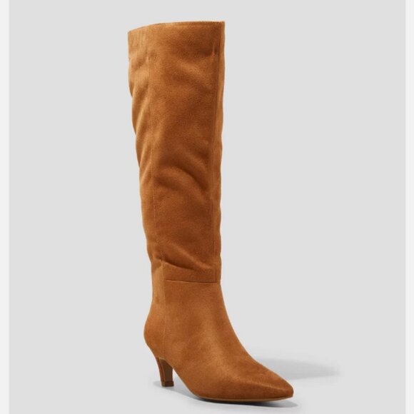 Universal Thread Shoes - Kendra Kitten Heel Tall Dress Boots with Memory Foam Insole - Universal Thread 7